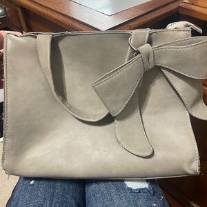 Gray crossbody purse